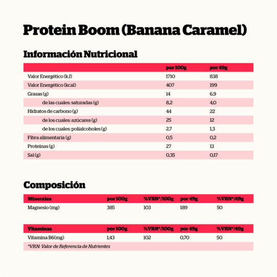 Barritas Protein Boom BANANA-CARAMELO 24x49g NutriSport