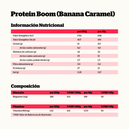 Barritas Protein Boom BANANA-CARAMELO 24x49g NutriSport
