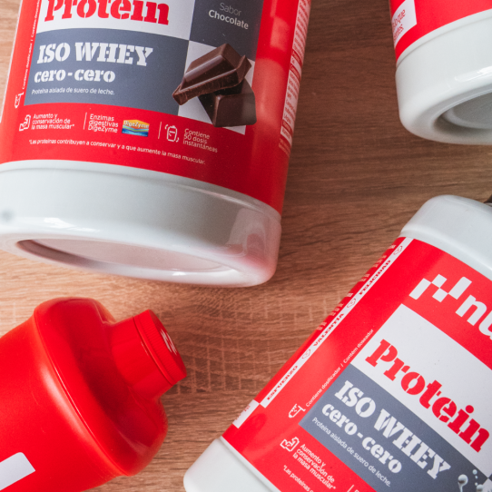 Proteina IsoWhey Cero FRESA-PLATANO bote 900g NutriSport