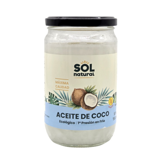 Aceite de coco virgen extra bio 580ml...