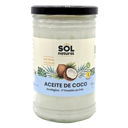 Aceite de coco virgen extra bio 1L...