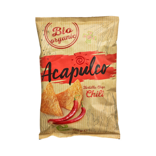Tortilla Chips Chili Bio 125g Acapulco