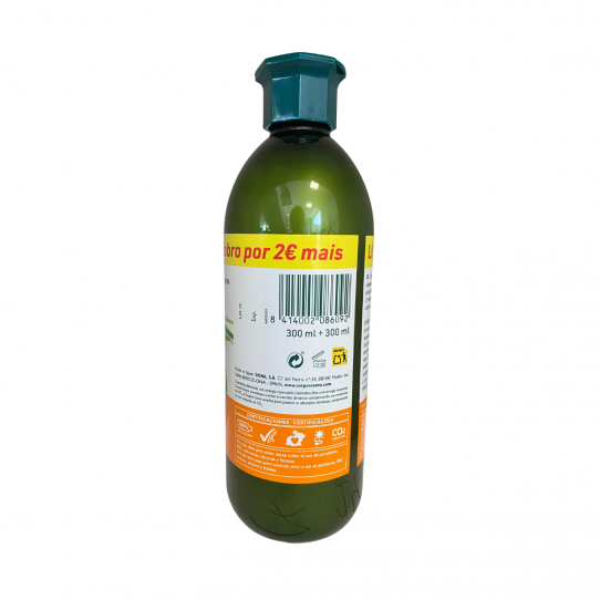 Champu Hidratante Aloe y Malvavisco 300ml+300ml Corpore Sano