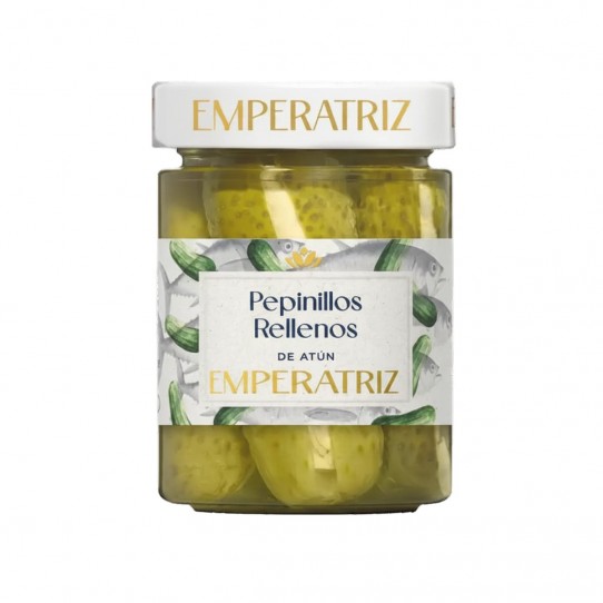 Pepinillos rellenos de Atun 460ml...