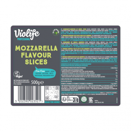 Lonchas veganas MOZZARELLA FL 500g Violife