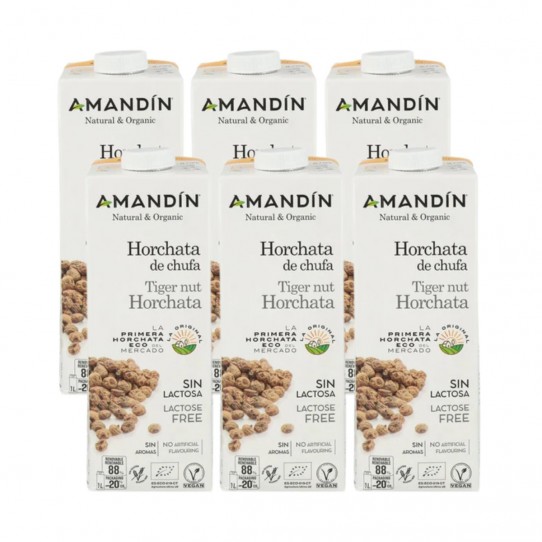 Horchata de chufa Bio 6x1 litro Amandin