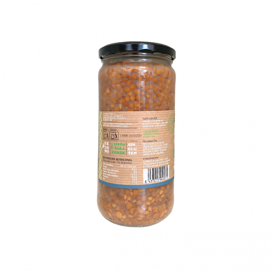 Lentejas cocidas Bio 720g Carlota Organic