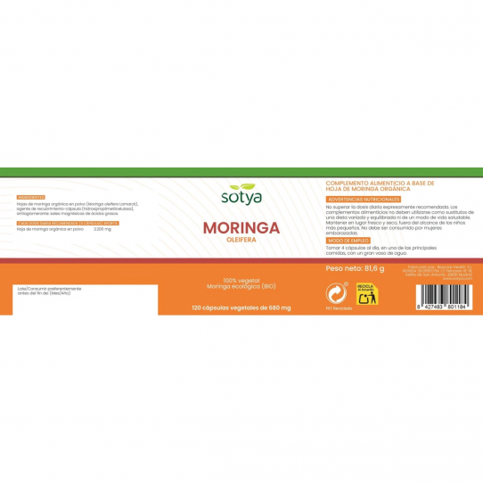 Moringa Oleifera BIO 680mg 120...