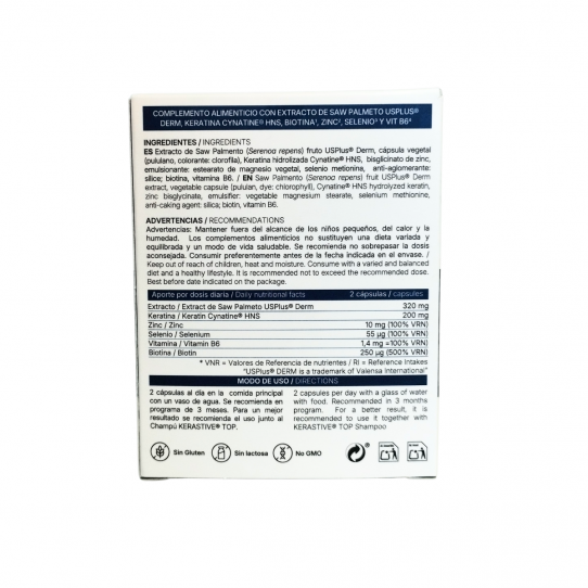 Kerastive Men Hair Loss 60 capsulas Vaminter