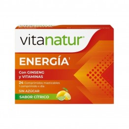 Energia Ginseng y Vitaminas 24 comprimidos Vitanatur Esencial