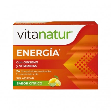 Energia Ginseng y Vitaminas 24 comprimidos Vitanatur Esencial