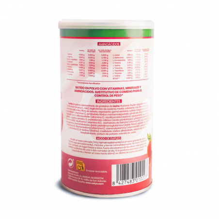 Batido saciante de fresa 600g Sotya