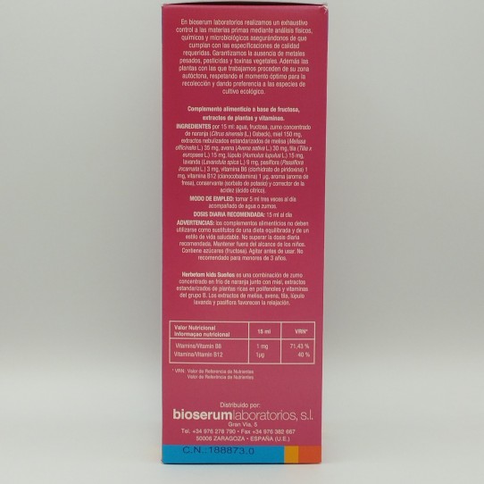 Herbetom Kids Sueños 250 ml Bioserum