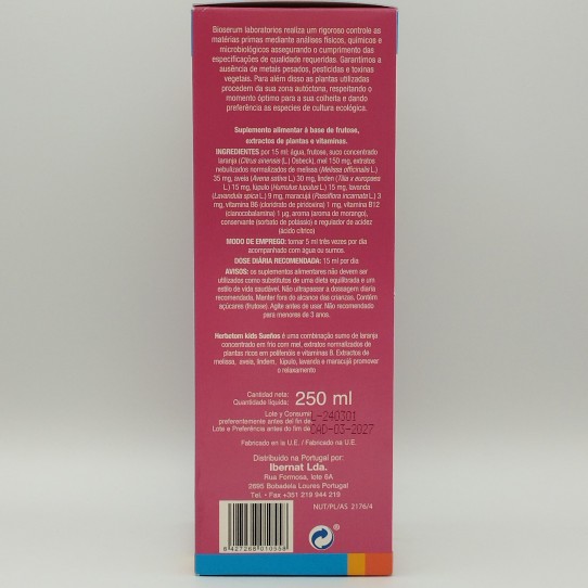 Herbetom Kids Sueños 250 ml Bioserum
