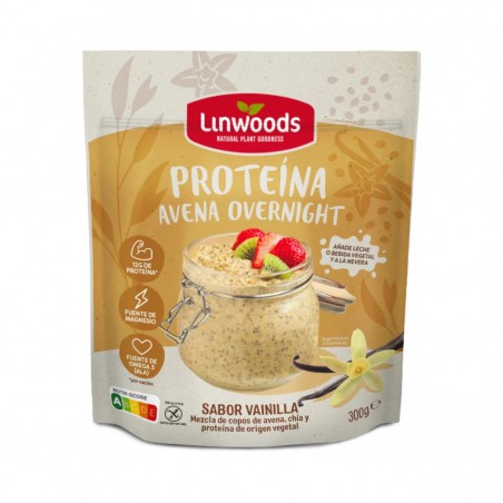 Avena Overnight Proteina Vainilla S/G 300g Linwoods