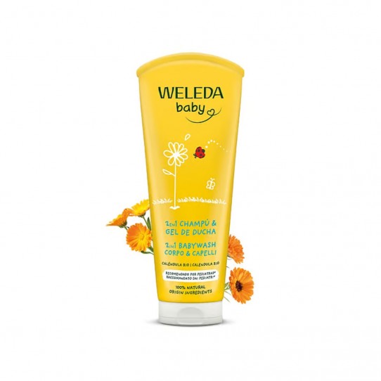 Gel-champu de calendula bebe y niño 200ml Weleda