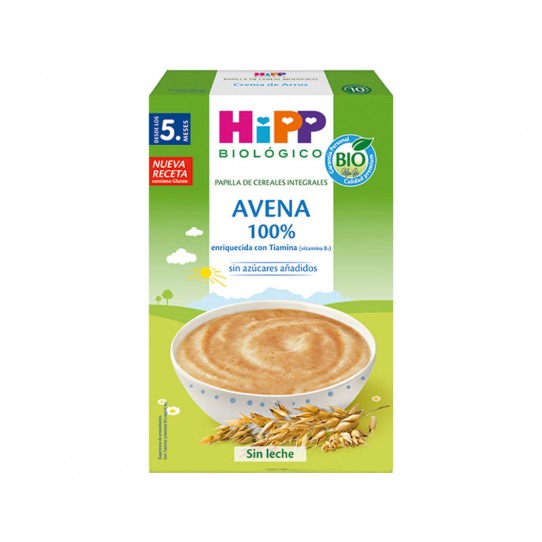 Avena 100% Papilla de cereal Bio 200g...