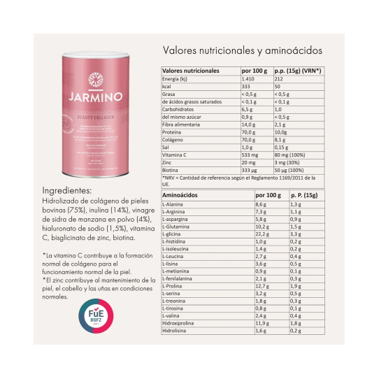 Colageno Beauty con acido hialuronico...