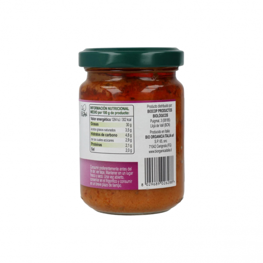 Pesto de Berenjenas vegano Bio 140g...