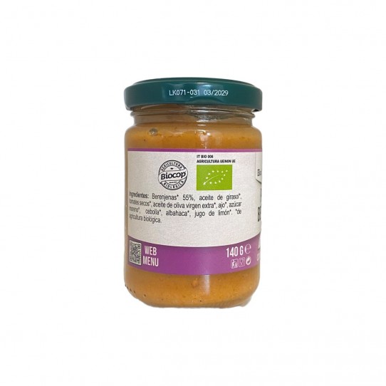Pesto de Berenjenas vegano Bio 140g...
