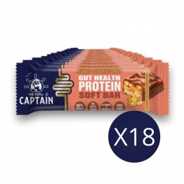 Barrita Chocolate con cacahuete y pepitas crujientes 18x45g The Gutsy Captain