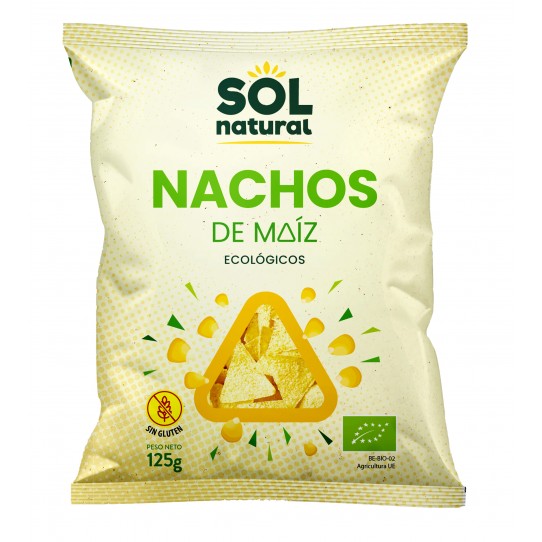 Nachos de maiz natural bio 125g Sol...