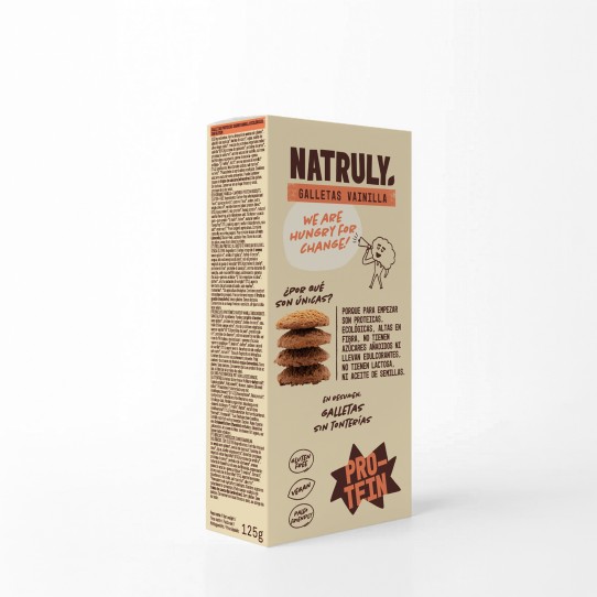 Galletas Proteicas Vainilla Bio 125g Natruly