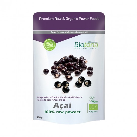 Acai raw powder Vegan Bio 120g  Biotona