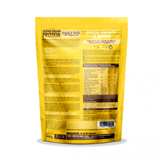 SVF Protein Banana & Vanilla Bio 400g...