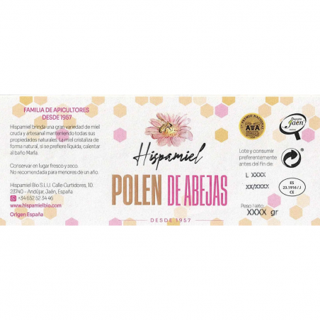 Polen de abejas bolsa 500g Hispamiel