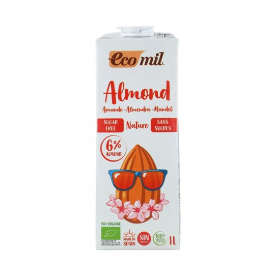 Bebida de almendra nature Sin Azucar Bio 6x1L Ecomil