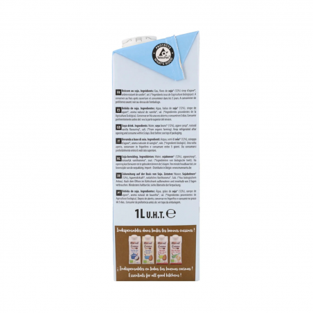 Bebida de soja con sirope de agave bio 6x1L Ecomil
