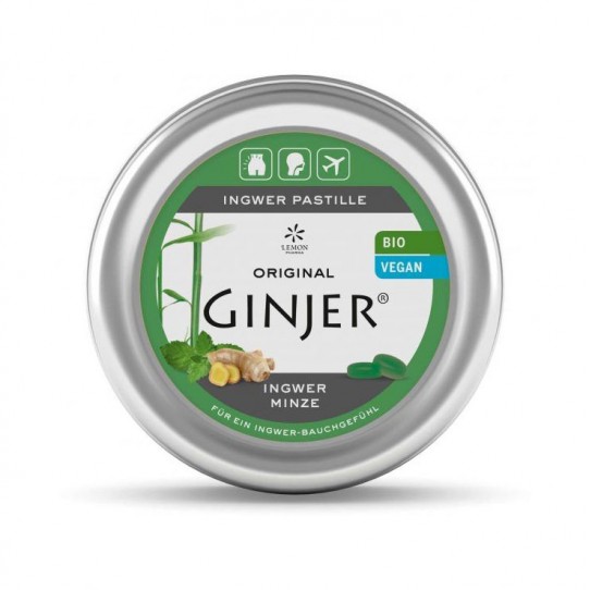 Ginjer-Menta en Pastillas Bio 40g Lemon Pharma