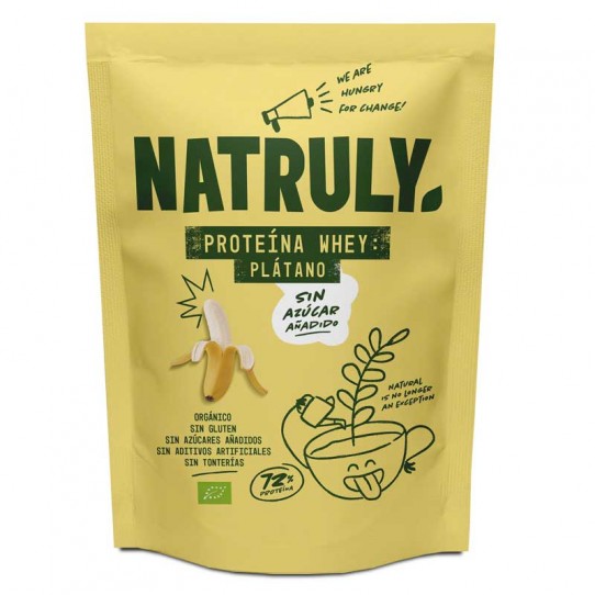 Proteína Whey 72% Plátano Bio 350g Natruly