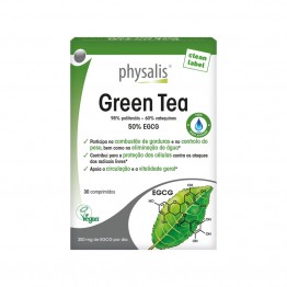 Te verde Green Tea vegan 30 comprimidos Physalis