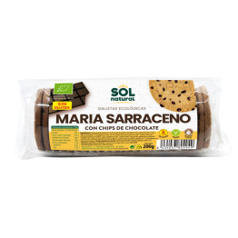 Galletas Marias Trigo Sarraceno con CHips de chocolate bio 200g Sol natural